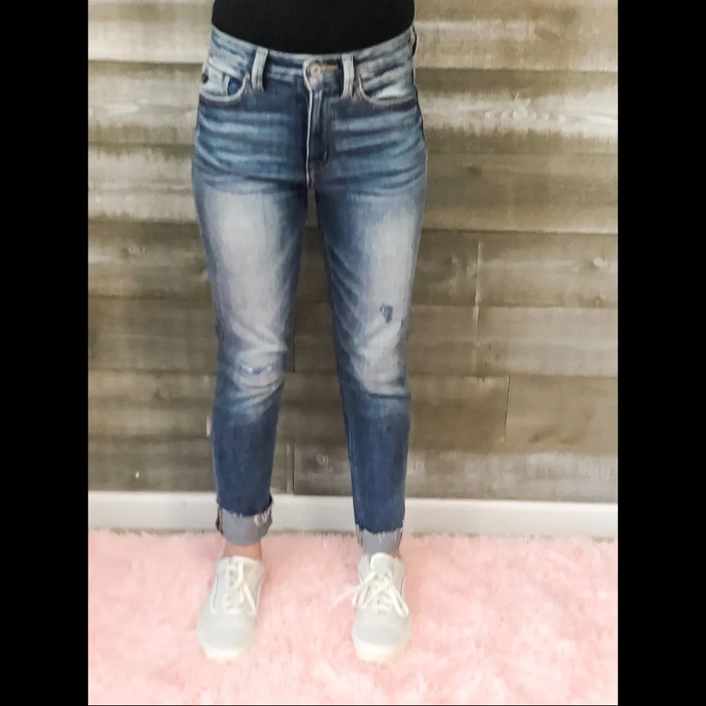 Brand New Kancan cuffed straight leg jean - Picture 5 of 13